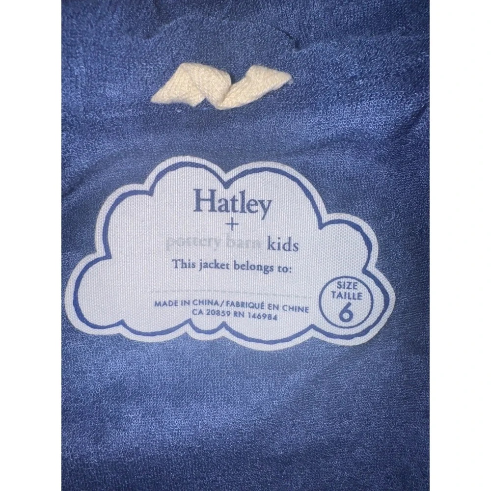 Hatley Pottery Barn Kids Blue Dinosaur Print Raincoat, Size 6
